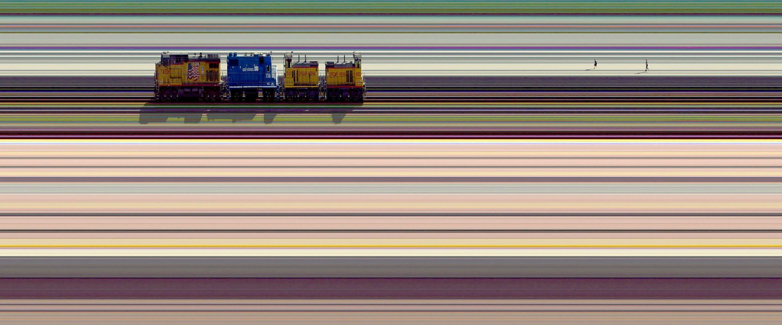 Jay Mark Johnson, DENVER TRAINS #1, 2008 Denver CO
archival pigment on paper, mounted on aluminum, 40 x 96 in. (101.6 x 243.8 cm)