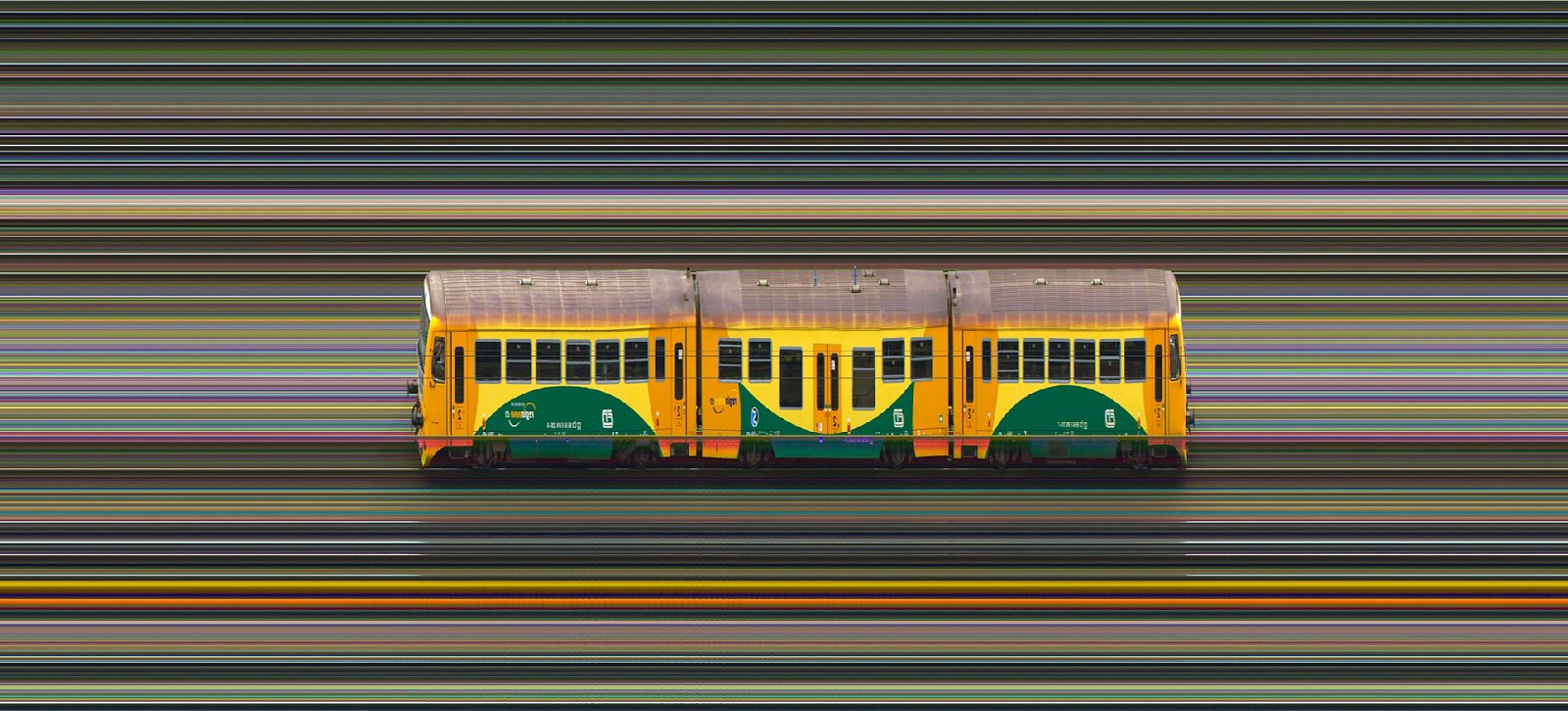 Jay Mark Johnson, VELVET LOCOMOTION 240, 2011 Prague CR
archival pigment on paper, mounted on aluminum, 40 x 88 in. (101.6 x 223.5 cm)