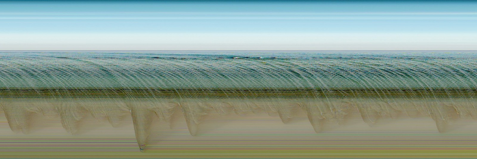 Jay Mark Johnson, COZUMEL WAVES #23, 2009 Cozumel MX
archival pigment on paper, mounted on aluminum, 40 x 120 in. (101.6 x 304.8 cm)