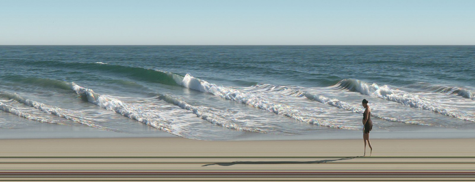 Jay Mark Johnson, POINT DUME WAVES #12, 2006 Malibu CA
archival pigment on paper, mounted on aluminum, 40 x 104 in. (101.6 x 264.2 cm)