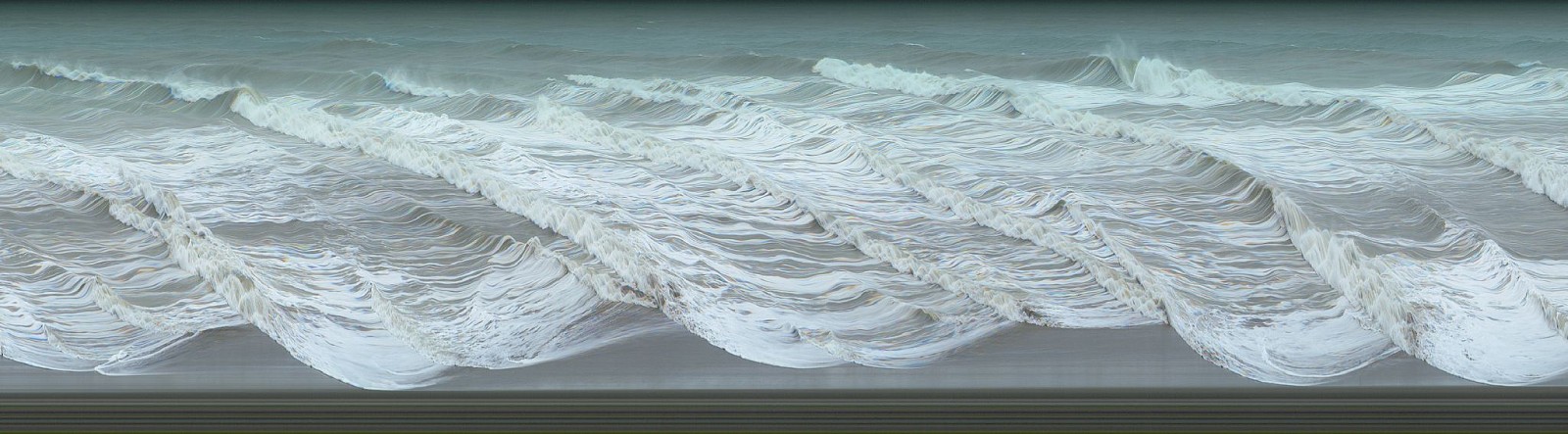 Jay Mark Johnson, STORM AT SEA #9A, 2010 Malibu - Ventura CA
archival pigment on paper, mounted on aluminum, 40 x 144 in. (101.6 x 365.8 cm)