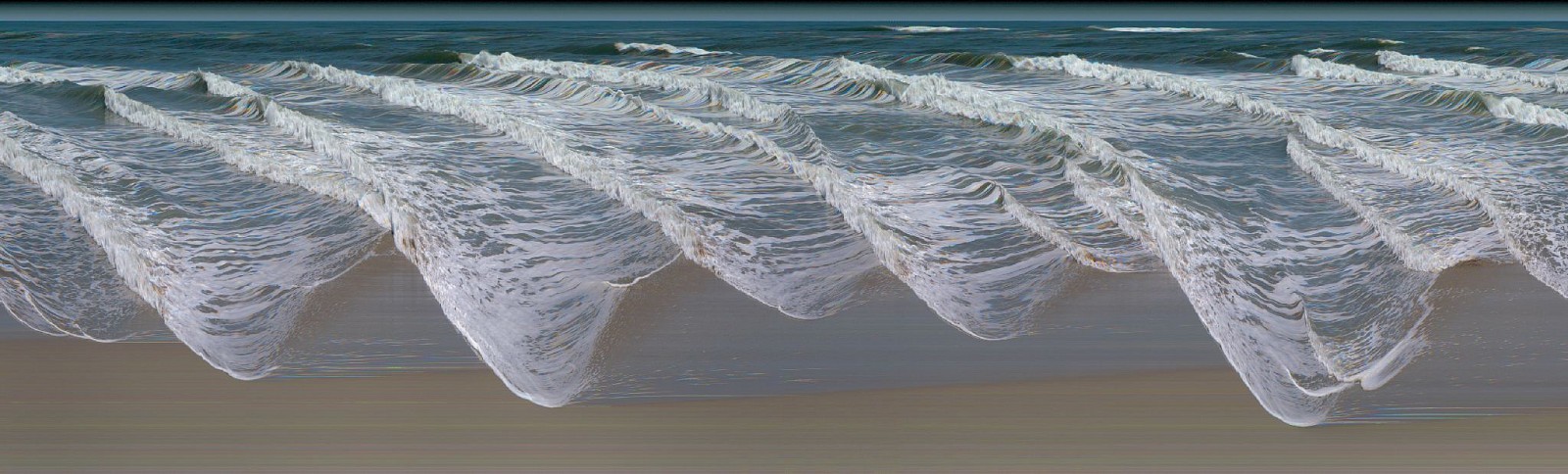 Jay Mark Johnson, VENICE BEACH WAVES 7, 2011 Venice Beach CA
archival pigment on paper, mounted on aluminum, 40 x 132 in. (101.6 x 335.3 cm)