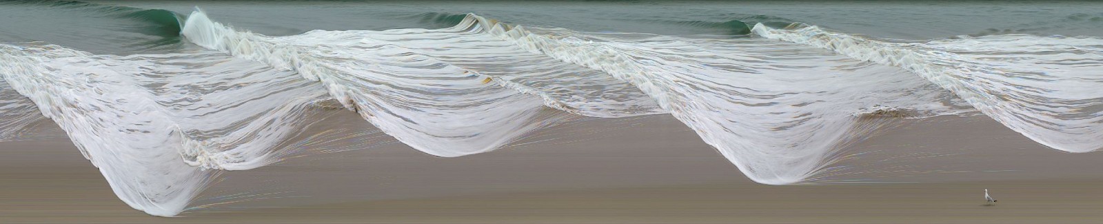 Jay Mark Johnson, VENICE BEACH WAVES 10, 2011 Venice Beach CA
archival pigment on paper, mounted on aluminum, 40 x 196 in. (101.6 x 497.8 cm)