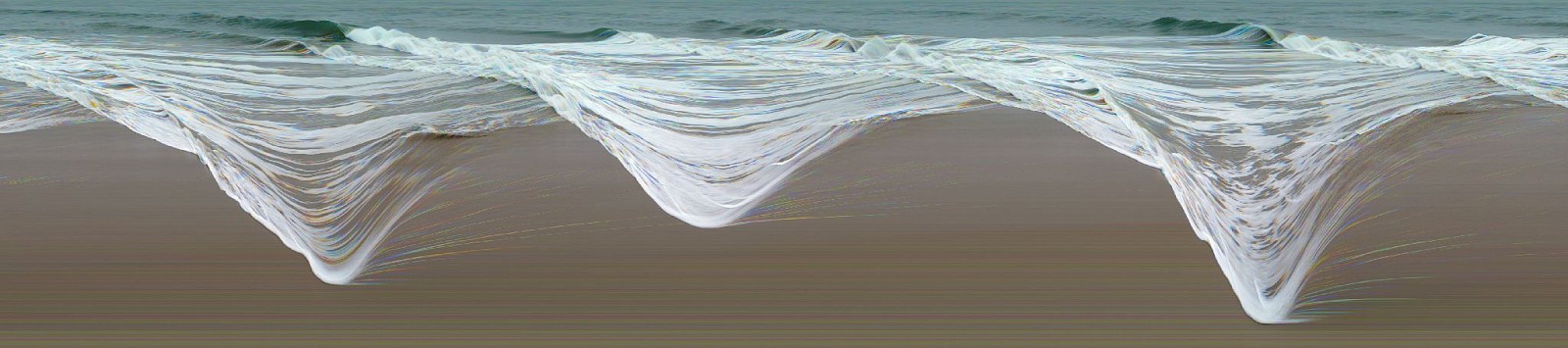 Jay Mark Johnson, VENICE BEACH WAVES 11, 2011 Venice Beach CA
archival pigment on paper, mounted on aluminum, 40 x 180 in. (101.6 x 457.2 cm)