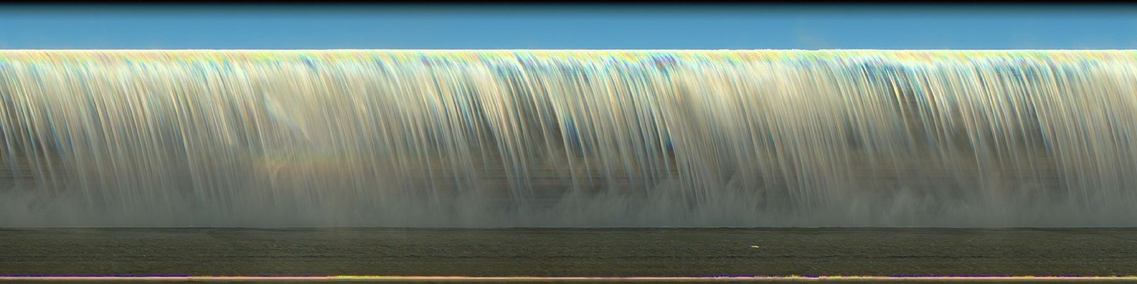Jay Mark Johnson, SKóGAFOSS #1, 2021, SkÃ³gafoss, Iceland
archival pigment on paper, mounted on aluminum, 40 x 160 in. (101.6 x 406.4 cm)