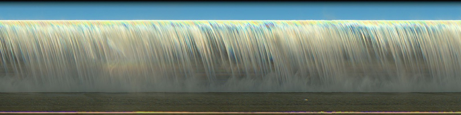 Jay Mark Johnson, SKÓGAFOSS #1, 2021, Skógafoss, Iceland
archival pigment on paper, mounted on aluminum, 40 x 160 in. (101.6 x 406.4 cm)