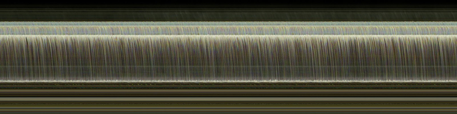 Jay Mark Johnson, STEWART FALLS #6, 2019 Sundance UT
archival pigment on paper, mounted on aluminum, 40 x 160 in. (101.6 x 406.4 cm)