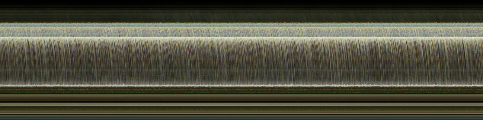 Jay Mark Johnson, STEWART FALLS #6, 2019 Sundance UT
archival pigment on paper, mounted on aluminum, 40 x 160 in. (101.6 x 406.4 cm)