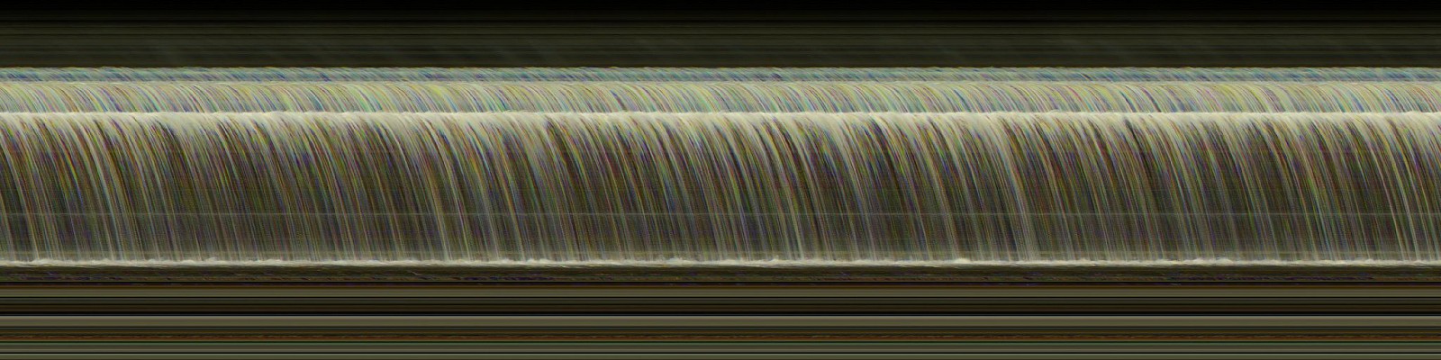 Jay Mark Johnson, STEWART FALLS #10, 2019 Sundance UT
archival pigment on paper, mounted on aluminum, 40 x 160 in. (101.6 x 406.4 cm)