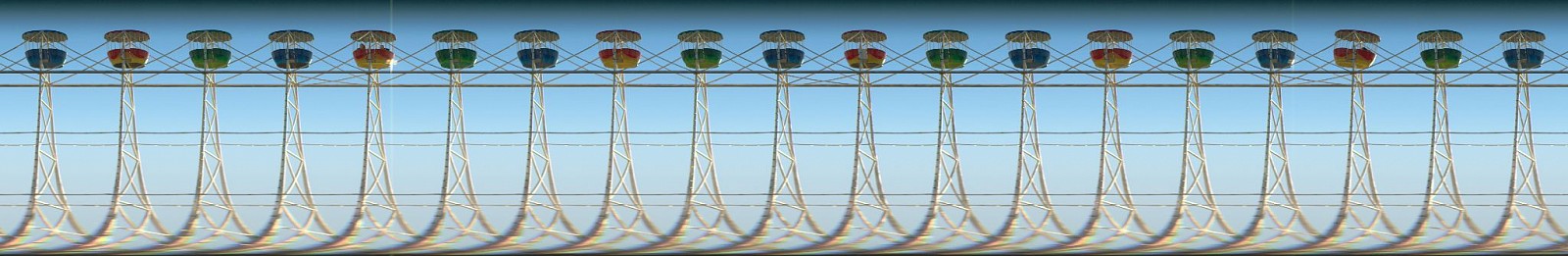 Jay Mark Johnson, LUNA PARK SYDNEY #1, 2012 Australia
archival pigment on paper, mounted on aluminum, 40 x 196 in. (101.6 x 497.8 cm)