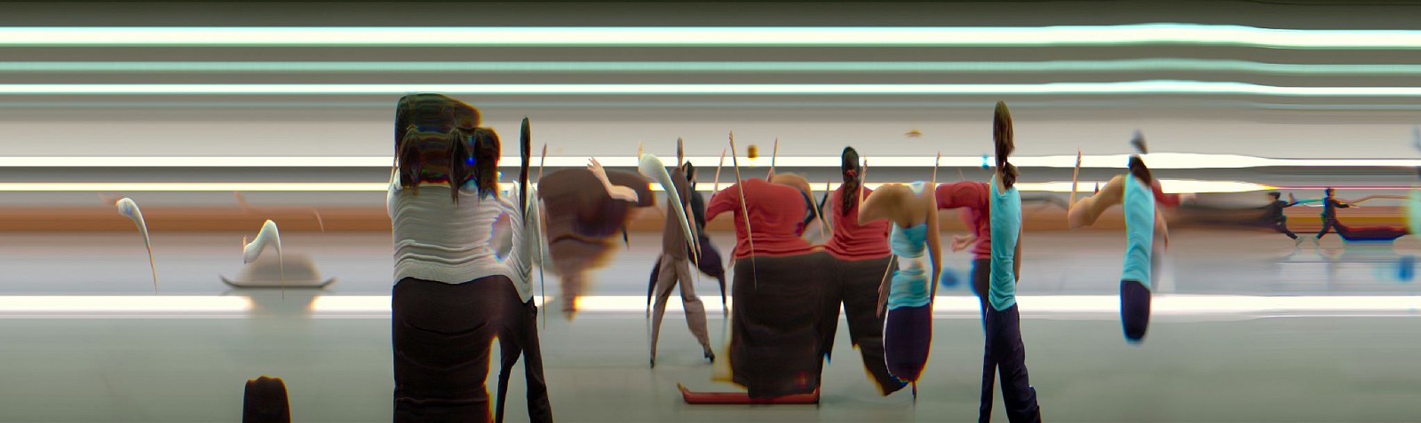 Jay Mark Johnson, TAICHI MOTION STUDY 26, 2005 Los Angeles CA
archival pigment on paper, mounted on aluminum, 40 x 134 in. (101.6 x 340.4 cm)