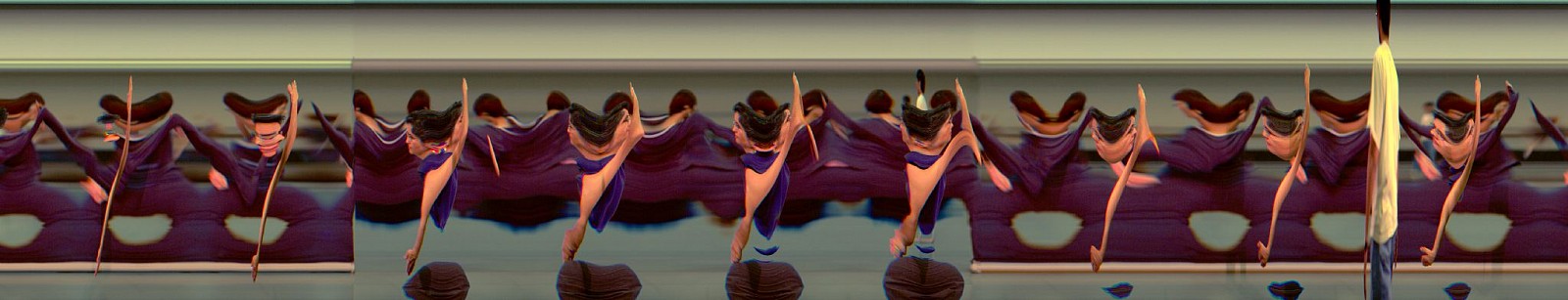 Jay Mark Johnson, TAICHI MOTION STUDY 66, 2005 Los Angeles CA
archival pigment on paper, mounted on aluminum, 40 x 207 in. (101.6 x 525.8 cm)