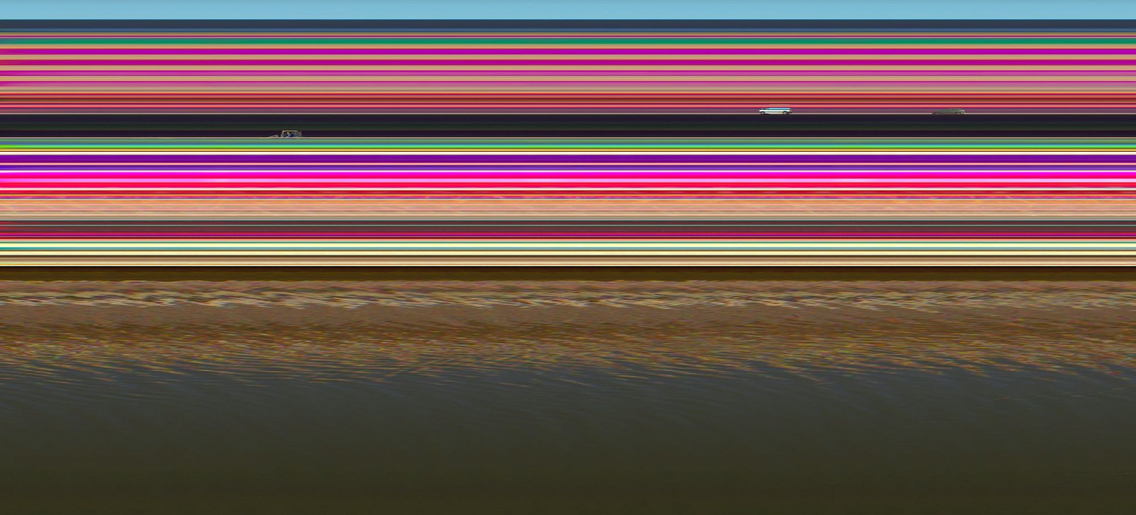 Jay Mark Johnson, BAUEN WOHNEN STREIFEN #5, 2008 Hamburg DE
archival pigment on paper, mounted on aluminum, 40 x 88 in. (101.6 x 223.5 cm)