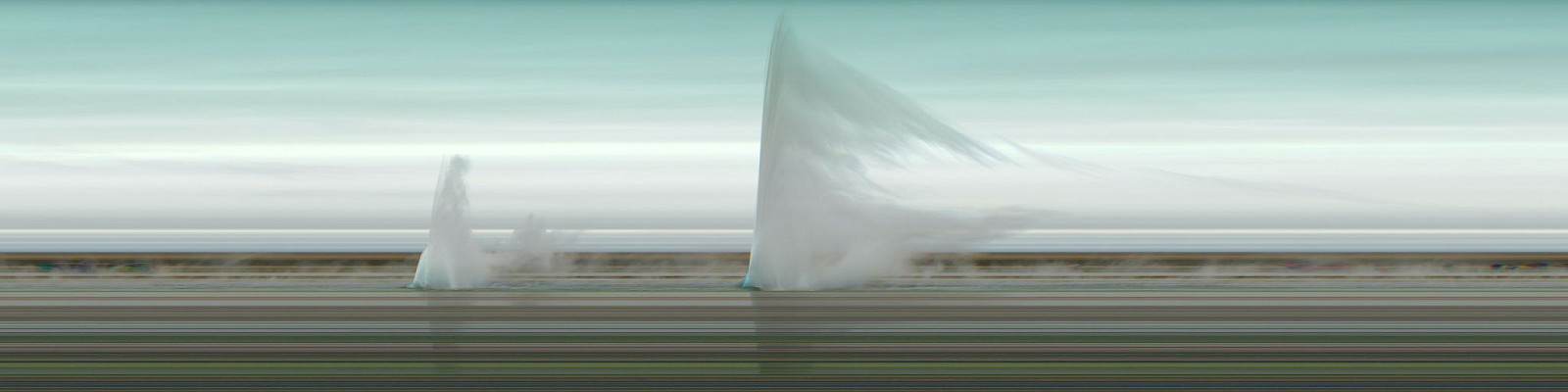 Jay Mark Johnson, GEYSIR #4, 2021 Geysir, Iceland
archival pigment on paper, mounted on aluminum, 40 x 160 in. (101.6 x 406.4 cm)